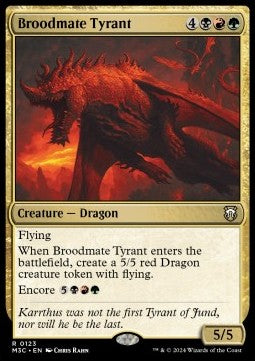 Broodmate Tyrant - Commander: Modern Horizons 3 (Rare) [M3C-123] - JotaCards - Tu Tienda de TCG
