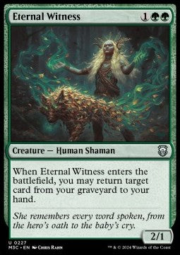 Eternal Witness - Commander: Modern Horizons 3 (Uncommon) [M3C-227] - JotaCards - Tu Tienda de TCG