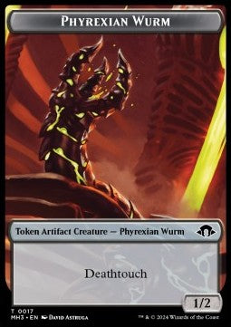 Phyrexian Wurm Token (Artifact 1/2 Deathtouch) - Modern Horizons 3: Tokens (Token) [TMH3-T17] - JotaCards - Tu Tienda de TCG