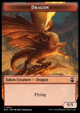 Dragon Token (R 5/5) // Treasure Token (V.1) - Modern Horizons 3: Tokens (Token) [TMH3-CT 12/34] - JotaCards - Tu Tienda de TCG