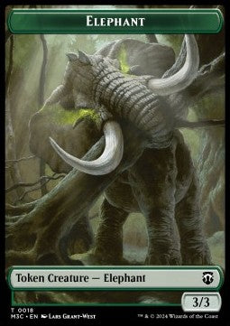 Elephant Token (G 3/3) // Beast Token (G 4/4) (V.1) - Modern Horizons 3: Tokens (Token) [TMH3-CT 18/16] - JotaCards - Tu Tienda de TCG