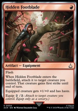 Hidden Footblade - Universes Beyond: Assassin's Creed (Uncommon) [ACR-34] - JotaCards - Tu Tienda de TCG