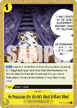 He Possesses the World's Most Brilliant Mind (OP07-114) - 500 Years into the Future (Uncommon) [OP07-114] - JotaCards - Tu Tienda de TCG