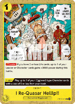 I Re-Quasar Helllp!! (OP07-115) - 500 Years into the Future (Common) [OP07-115] - JotaCards - Tu Tienda de TCG