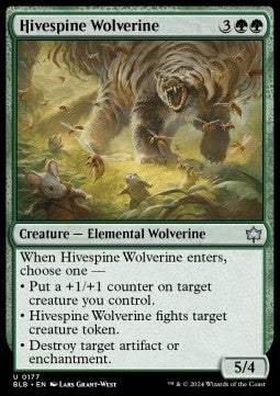 Hivespine Wolverine - Bloomburrow (Uncommon) [BLB-177]