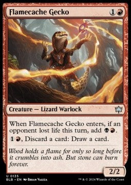 Flamecache Gecko - Bloomburrow (Uncommon) [BLB-135] - JotaCards - Tu Tienda de TCG