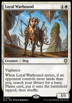 Loyal Warhound - Commander: Bloomburrow (Rare) [BLC-107] - JotaCards - Tu Tienda de TCG