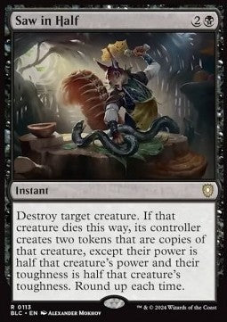 Saw in Half - Commander: Bloomburrow (Rare) [BLC-113] - JotaCards - Tu Tienda de TCG