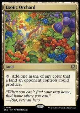 Exotic Orchard - Commander: Bloomburrow (Rare) [BLC-131] - JotaCards - Tu Tienda de TCG