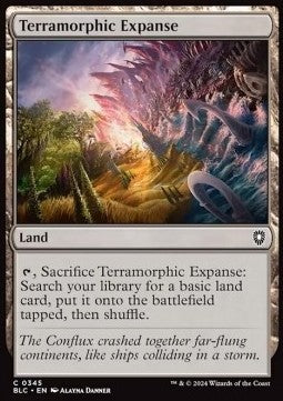 Terramorphic Expanse - Commander: Bloomburrow (Common) [BLC-345] - JotaCards - Tu Tienda de TCG