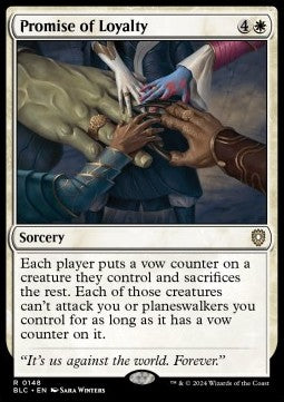 Promise of Loyalty - Commander: Bloomburrow (Rare) [BLC-148] - JotaCards - Tu Tienda de TCG