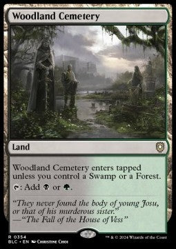 Woodland Cemetery - Commander: Bloomburrow (Rare) [BLC-354] - JotaCards - Tu Tienda de TCG
