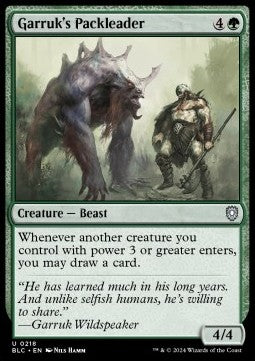 Garruk's Packleader - Commander: Bloomburrow (Uncommon) [BLC-218] - JotaCards - Tu Tienda de TCG
