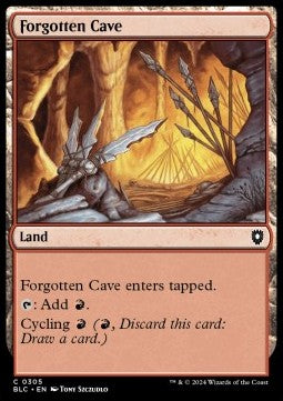 Forgotten Cave - Commander: Bloomburrow (Common) [BLC-305] - JotaCards - Tu Tienda de TCG