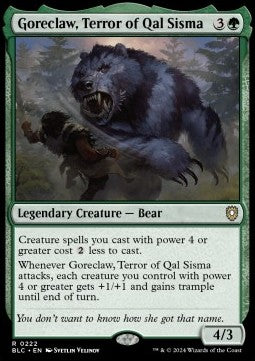 Goreclaw, Terror of Qal Sisma - Commander: Bloomburrow (Rare) [BLC-222] - JotaCards - Tu Tienda de TCG