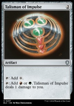 Talisman of Impulse - Commander: Bloomburrow (Uncommon) [BLC-287] - JotaCards - Tu Tienda de TCG