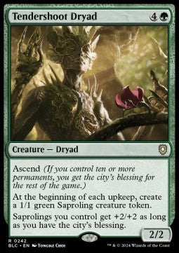 Tendershoot Dryad - Commander: Bloomburrow (Rare) [BLC-242] - JotaCards - Tu Tienda de TCG