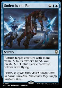 Stolen by the Fae - Commander: Bloomburrow (Rare) [BLC-176] - JotaCards - Tu Tienda de TCG