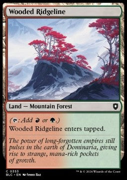 Wooded Ridgeline - Commander: Bloomburrow (Common) [BLC-353] - JotaCards - Tu Tienda de TCG
