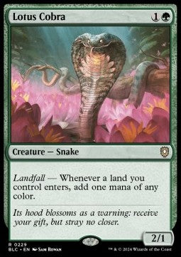 Lotus Cobra - Commander: Bloomburrow (Rare) [BLC-229] - JotaCards - Tu Tienda de TCG