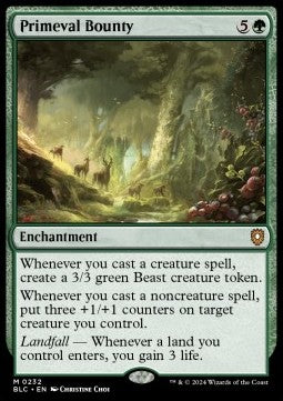 Primeval Bounty - Commander: Bloomburrow (Mythic) [BLC-232] - JotaCards - Tu Tienda de TCG