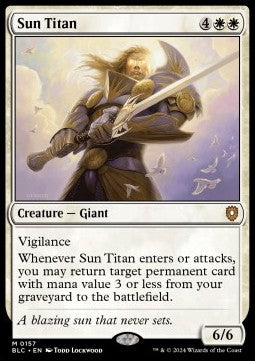 Sun Titan - Commander: Bloomburrow (Mythic) [BLC-157] - JotaCards - Tu Tienda de TCG