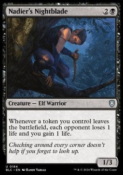 Nadier's Nightblade - Commander: Bloomburrow (Uncommon) [BLC-184] - JotaCards - Tu Tienda de TCG
