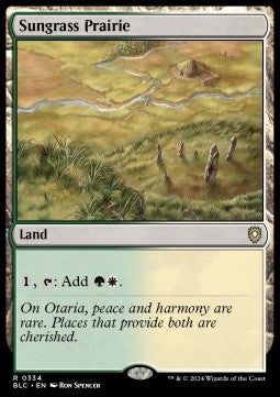 Sungrass Prairie - Commander: Bloomburrow (Rare) [BLC-334] - JotaCards - Tu Tienda de TCG