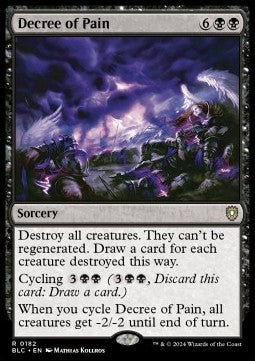Decree of Pain - Commander: Bloomburrow (Rare) [BLC-182] - JotaCards - Tu Tienda de TCG