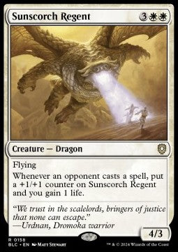 Sunscorch Regent - Commander: Bloomburrow (Rare) [BLC-158] - JotaCards - Tu Tienda de TCG