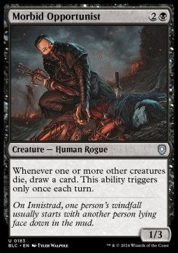 Morbid Opportunist - Commander: Bloomburrow (Uncommon) [BLC-183] - JotaCards - Tu Tienda de TCG