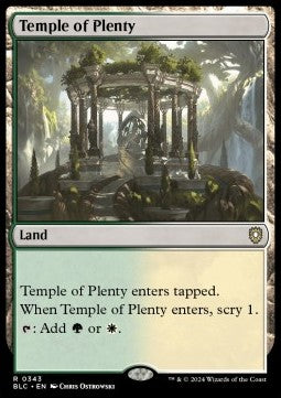 Temple of Plenty - Commander: Bloomburrow (Rare) [BLC-343] - JotaCards - Tu Tienda de TCG