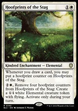 Hoofprints of the Stag - Commander: Bloomburrow (Rare) [BLC-140] - JotaCards - Tu Tienda de TCG