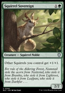 Squirrel Sovereign - Commander: Bloomburrow (Uncommon) [BLC-240] - JotaCards - Tu Tienda de TCG