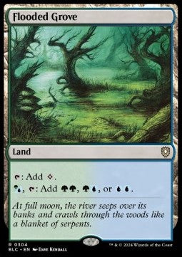 Flooded Grove - Commander: Bloomburrow (Rare) [BLC-304] - JotaCards - Tu Tienda de TCG
