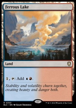 Ferrous Lake - Commander: Bloomburrow (Rare) [BLC-303] - JotaCards - Tu Tienda de TCG