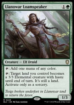 Llanowar Loamspeaker - Commander: Bloomburrow (Rare) [BLC-228] - JotaCards - Tu Tienda de TCG