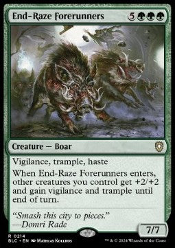End-Raze Forerunners - Commander: Bloomburrow (Rare) [BLC-214] - JotaCards - Tu Tienda de TCG
