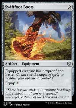 Swiftfoot Boots - Commander: Bloomburrow (Uncommon) [BLC-286] - JotaCards - Tu Tienda de TCG