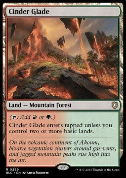Cinder Glade - Commander: Bloomburrow (Rare) [BLC-299] - JotaCards - Tu Tienda de TCG