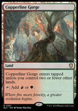 Copperline Gorge - Commander: Bloomburrow (Rare) [BLC-301] - JotaCards - Tu Tienda de TCG