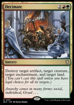 Decimate - Commander: Bloomburrow (Rare) [BLC-251] - JotaCards - Tu Tienda de TCG