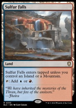 Sulfur Falls - Commander: Bloomburrow (Rare) [BLC-333] - JotaCards - Tu Tienda de TCG