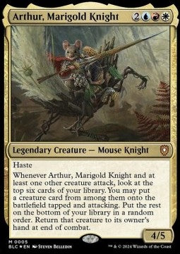 Arthur, Marigold Knight - Commander: Bloomburrow (Mythic) [BLC-5] - JotaCards - Tu Tienda de TCG