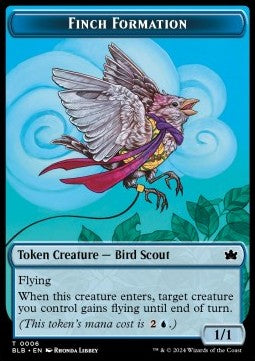 Finch Formation Token (Blue 1/1) - Bloomburrow: Tokens (Token) [TBLB-T06]