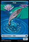 Fish Token (Blue 1/1) - Bloomburrow: Tokens (Token) [TBLB-T07]