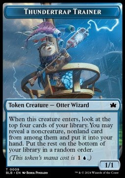 Thundertrap Trainer Token (Blue 1/1) - Bloomburrow: Tokens (Token) [TBLB-T09]