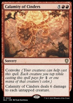 Calamity of Cinders - Commander: Bloomburrow (Rare) [BLC-23] - JotaCards - Tu Tienda de TCG