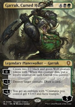 Garruk, Cursed Huntsman - Commander: Bloomburrow: Extras (Mythic) [XBLC-99] - JotaCards - Tu Tienda de TCG