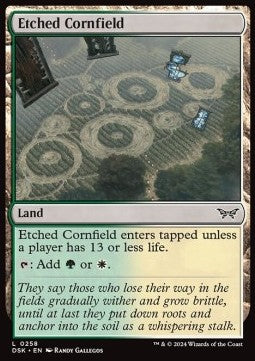 Etched Cornfield - Duskmourn: House of Horror (Common) [DSK-258] - JotaCards - Tu Tienda de TCG